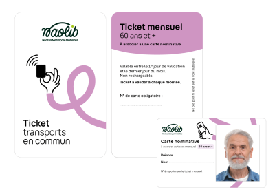 Ticket mensuel 60 ans et +
