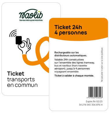 Ticket 24h - 4 personnes