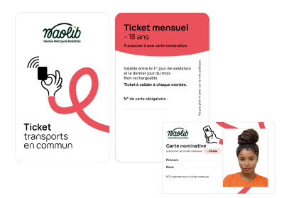Ticket mensuel - 18 ans